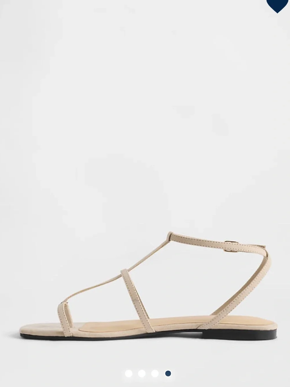 Vegan Suede T-Strap Sandals